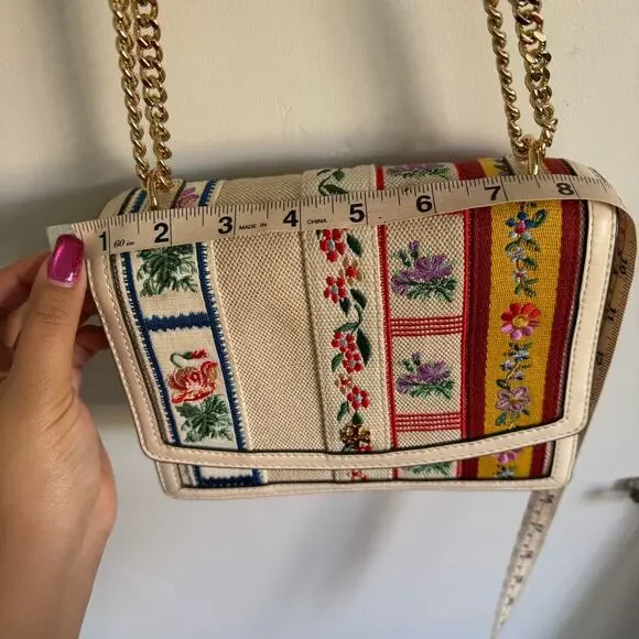 Tory Burch Emerson Patchwork Flap Shoulder Bag - Picture 14 of 15